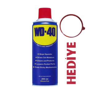 WD-40 Koruyucu Yağlayıcı Pas Sökücü 200ml(Nozzle Tutucu Hediyeli)