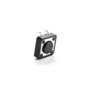 4 Pinli Push Buton - Siyah (12x12x1 mm)