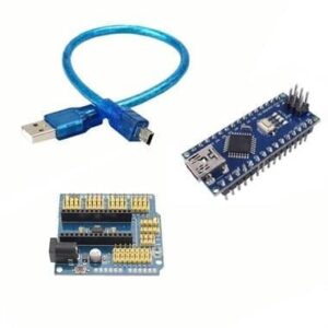 Arduino Nano İkili Set (Klon Arduino Nano + Arduino Nano Shield)